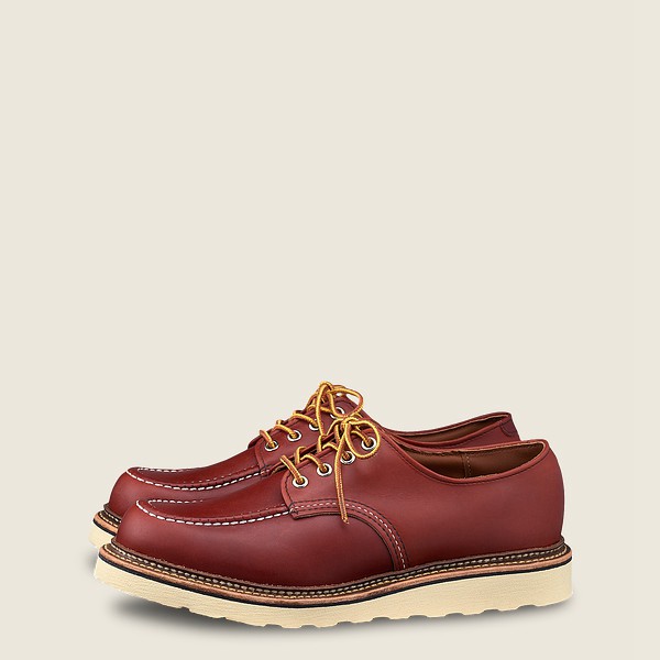 Red Wing Mens Classic - Russet Portage Leather - Oxford Burgundy - 6543QVFWS